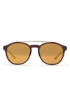 Nike Kismet 54mm Round Sunglasses In Matte Beetroot/bronze