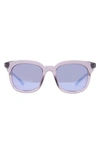 Nike Myriad 52mm Mirrored Square Sunglasses In Dark Raisin/super Violet