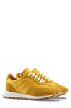 Koio Men's Retro Runner Mix-leather Low-top Sneakers In Saffron