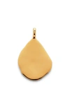 Monica Vinader Siren Teardrop Pendant Charm In 18ct Gold On Sterling S
