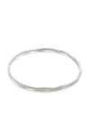 Monica Vinader Siren Muse Recycled Sterling-silver Bangle Bracelet In Sterling Silver