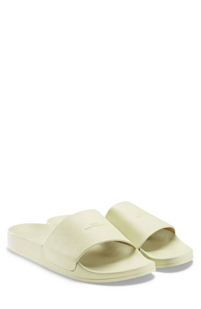 Koio Men's Elba Leather Slides In Coconut