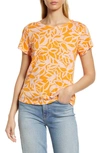 Sanctuary The Perfect Print T-shirt In Tangerine