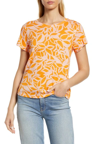 Sanctuary The Perfect Print T-shirt In Tangerine