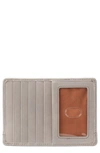 Hobo Euro Slide Leather Credit Card Case In Driftwood