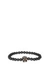 Alexander Mcqueen Skull Bracelet In Black