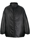 Valentino Reversible Rockstud Puffer Jacket In Schwarz