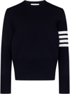 Thom Browne 4-bar Knitted Jumper In Blau