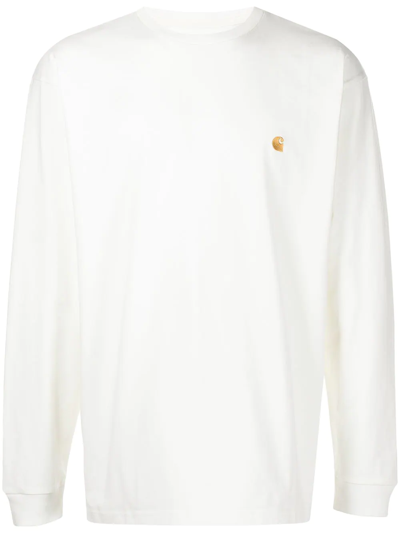 Carhartt L/s Chase T-shirt In White
