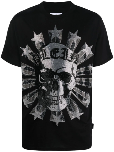 Philipp Plein Round Neck T-shirt In Schwarz