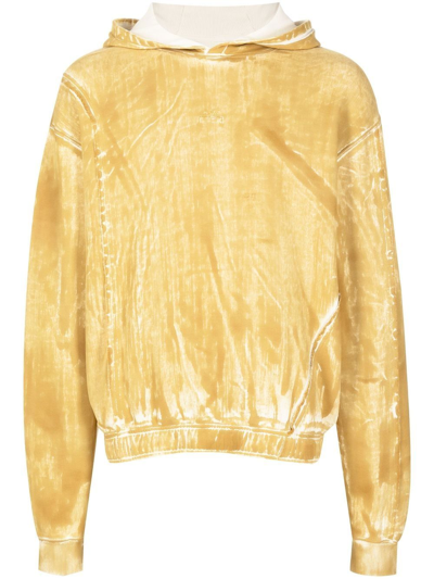 A-cold-wall* Corrosion Long-sleeved Hoodie In Sulphur