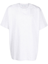 Off-white Diag Stripe Print T-shirt In Grau