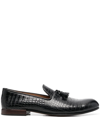 TOM FORD CROCODILE-EMBOSSED LEATHER LOAFERS