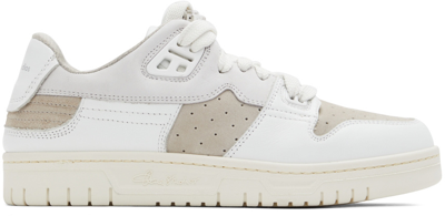 Acne Studios Perforated-detail Low Top Trainers In White,off White