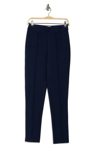 By Design Sharon Seamed Front Ponte Knit Pants In Navy Blazer