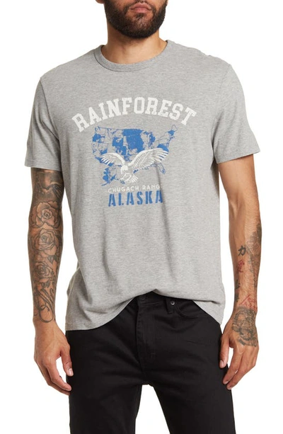 Rainforest Soft Washed Graphic T-shirt In Heather Grey