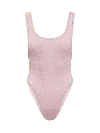 Reina Olga Ruby Stretch Design Sleeveless Swimsuit In Pink