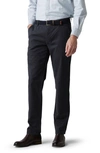 Rodd & Gunn Thomas Road Stretch Cotton Flat Front Chinos In Coal