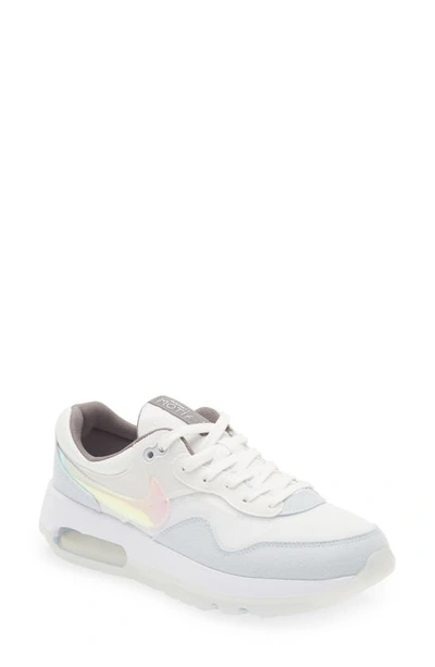 Nike Kids' Air Max Motif Sneaker In White/ Aura/ White/ Pewter
