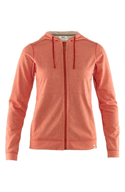 Fjall Raven High Coast Lite Zip Hoodie In Rowan Red