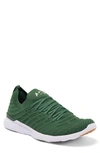 Apl Athletic Propulsion Labs Techloom Wave Hybrid Running Shoe In Great Green & White