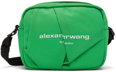 Alexander Wang Wangsport Printed Nylon Camera Bag In Island Green/silver
