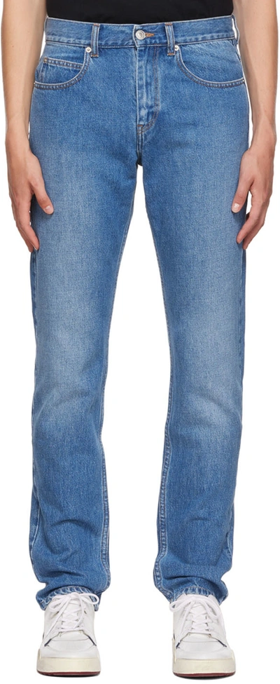 Isabel Marant Blue Jack Straight-leg Jeans In 30lu Light Blue