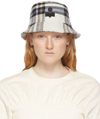 Isabel Marant Haley Checked Wool Bucket Hat In 23ec Ecru