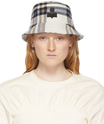 ISABEL MARANT WHITE HALEY BUCKET HAT