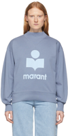 Isabel Marant Étoile Moby Flocked Organic Cotton-blend Jersey Sweatshirt In Multi