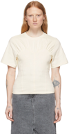 Isabel Marant Zazie Gathered Cotton T-shirt In 23ec Ecru