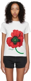 Kenzo Poppy Graphic-print T-shirt In White