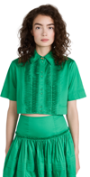 AJE TIDAL TUCKED CROPPED TOP