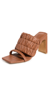 Simkhai Felix Elastic Block-heel Mules In Cinnamon