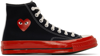 COMME DES GARÇONS PLAY BLACK & RED CONVERSE EDITION PLAY SNEAKERS