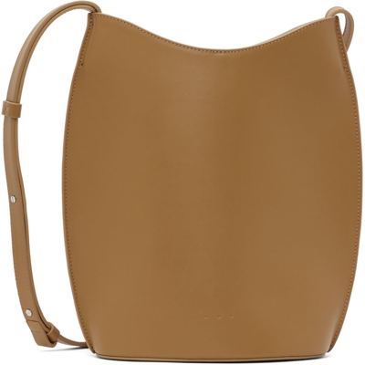 Aesther Ekme Sac Ovale Leather Crossbody Bag In Brown