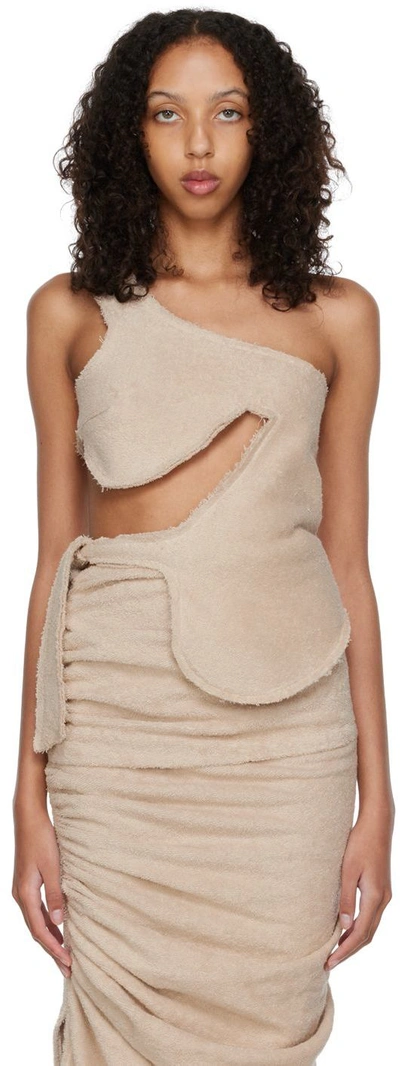 Selasi Ssense Exclusive Beige Lake Camisole In Mink