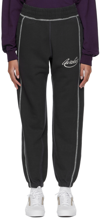 Awake Ny Black Cotton Lounge Pants In Black