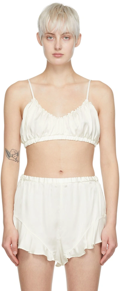 Determ Off-white Collagen Bra