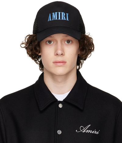 Amiri Trucker Logo-embroidered Baseball Cap In Light Blue