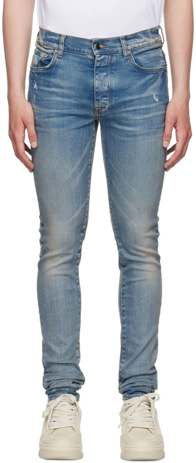 Amiri Stack Jeans Clay Indigo In Blue | ModeSens
