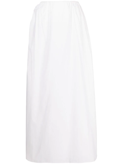 Sir Mason Drawstring Maxi Skirt In White