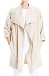 Maxstudio Drape Collared Jacket In Latte
