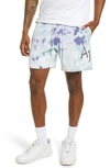 Jordan Sport Dna Tie Dye Fleece Shorts In Ocean Cube