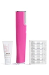 Dermaflash Luxe+ Advanced Sonic Dermaplaning & Peach Fuzz Removal Set In Pop Pink