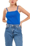 Grey Lab Classic Everyday Rib Tank In Blue