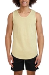 Goodlife Sunfaded Cotton Slub Tank In Incense