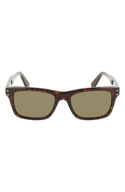 Ferragamo Gancini 54mm Rectangular Sunglasses In Tortoise