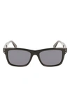 Ferragamo Gancini 54mm Rectangular Sunglasses In Black