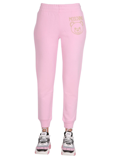 Moschino Women's  Pink Other Materials Joggers